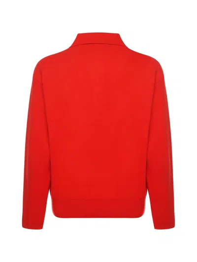 Jacquemus La Maille Vereuse Pallone Sweater In Red
