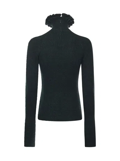Alaïa Turtleneck With Ruffles In Multi