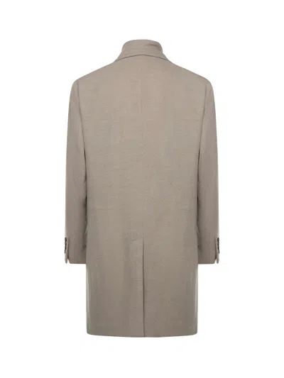 Eleventy Wool Coat In Multi