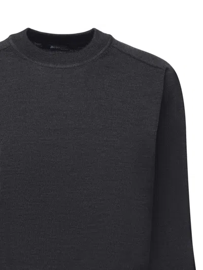 Jacquemus Sweater With Round Neck Brode In Merino Wool In Multi