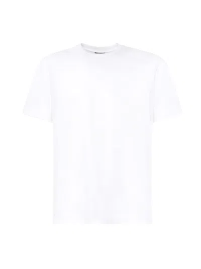 Zegna Slim-fit Logo-embroidered Cotton-jersey T-shirt In White
