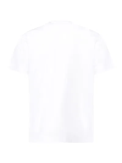 Zegna Slim-fit Logo-embroidered Cotton-jersey T-shirt In White