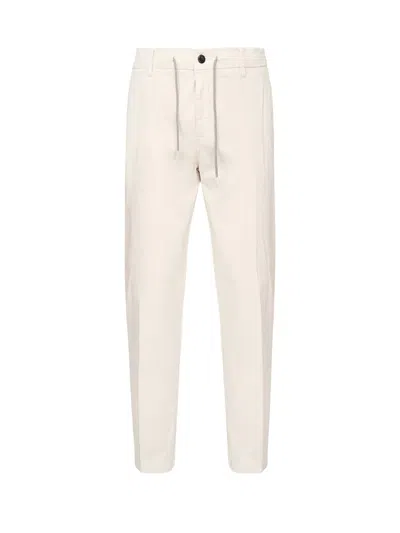 Eleventy Drawstring Trousers In Neutral