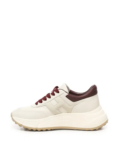 Hogan Hi-fi Lace-up Sneakers In Neutral