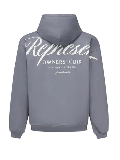 Represent Owners Club Script Sweatshirt In Blue