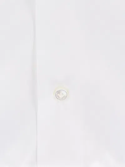 Barba Napoli White Cotton Classic Shirt In White