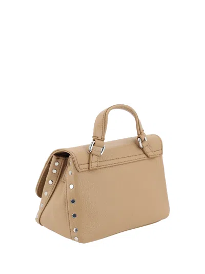 Zanellato Postina Daily Medium Leather Handbag In Brown