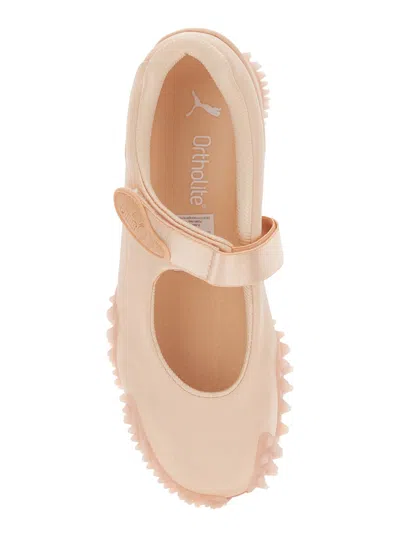 Puma Mostro Pink Flats With Tread Sole And Logo On The Back In Fabric Unisex In Pink