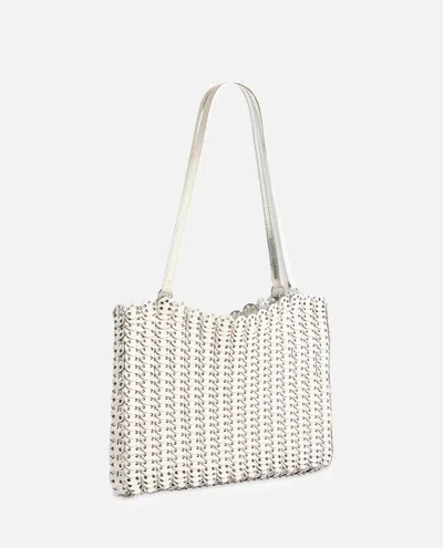 Rabanne Hand-assembled Shoulder Bag In White