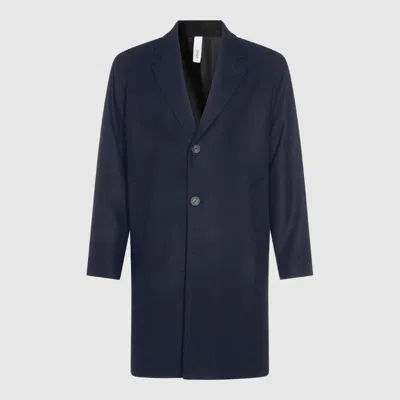 Hevo Button-fastening Coat In Blue