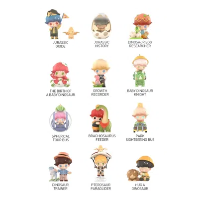 Pop Mart Dimoo Jurassic World Figures Sealed Case (2 Blind Boxes) In Multi
