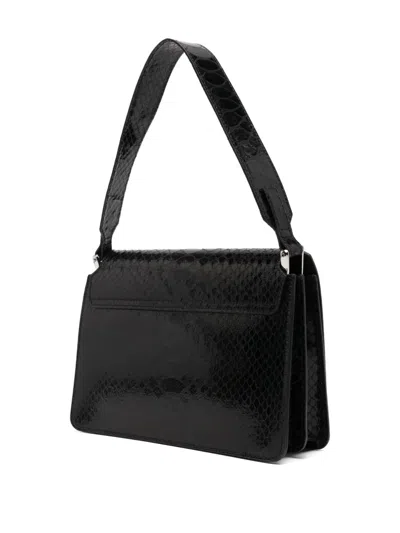 Marc Ellis Embossed-effect Shoulder Bag In Black