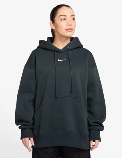 Nike Women's Sportswear Phoenix Fleece Oversized Hoodie In Black