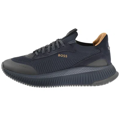 Hugo Boss Boss Sneakers Ttnm Evo_slon_knrsd In Blue