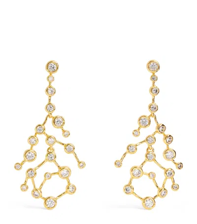 Alexis Bittar Asterales Crystal-embellished 14kt Gold-plated Drop Earrings