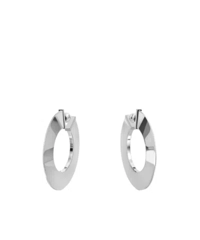 Alaïa Silver-tone Hoop Earrings In Metallic