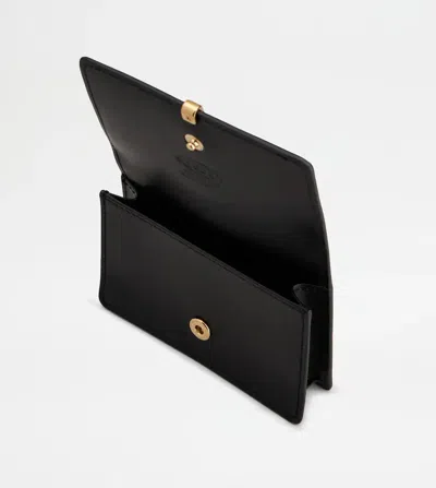 Tod's Snap Card Holder In Black