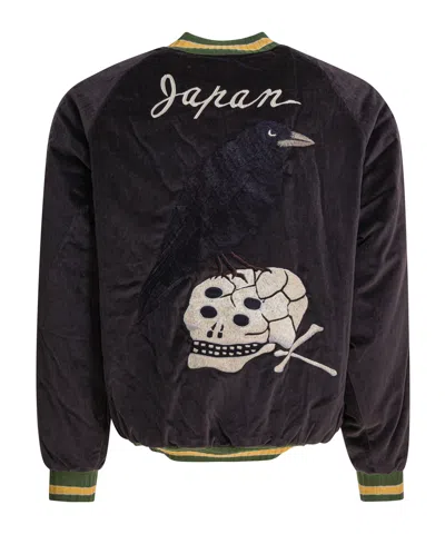 Kapital Eagle-embroidered Bomber Jacket In Black