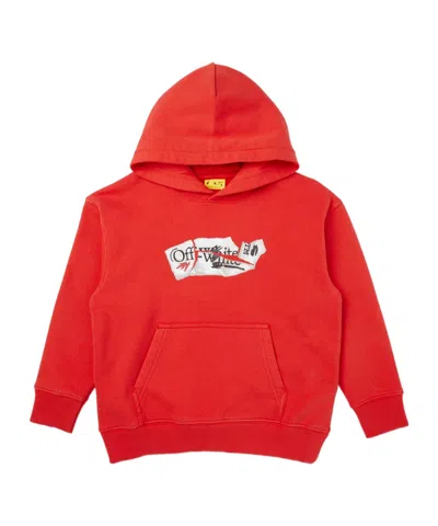 Off-white Arrow Collage Logo Hoodie In Multi