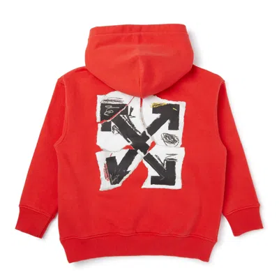 Off-white Arrow Collage Logo Hoodie In Multi