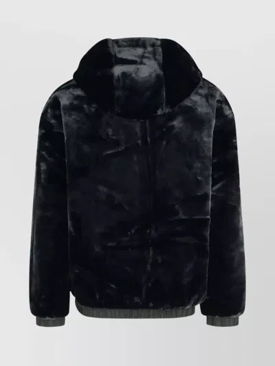 Moose Knuckles Border Bunny Reversible Polyester Sweatshirt In Black