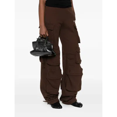 Attico Mini Crinkle Calf Leather Shoulder Bag With Adjustable Strap In Black