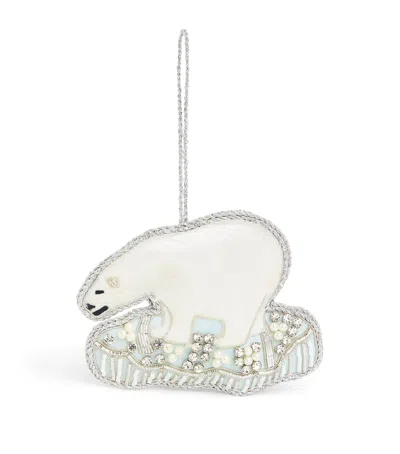 Tinker Tailor Embellished Polar Bear Tree Decoration
