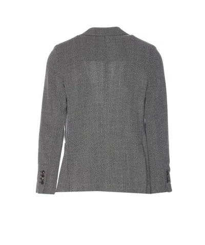 Circolo 1901 Chevron Motif Single Breasted Jacket In Multi