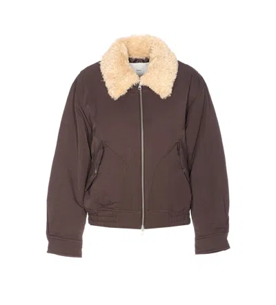 Dunst Brown Padded Jacket With Frontal Zip Closure In Brown