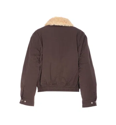 Dunst Brown Padded Jacket With Frontal Zip Closure In Brown