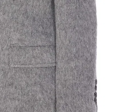 Dunst Unisex Alpaca Blazer Coat In Gray