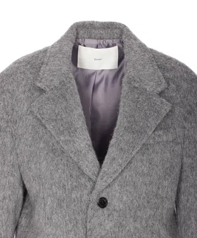 Dunst Unisex Alpaca Blazer Coat In Gray