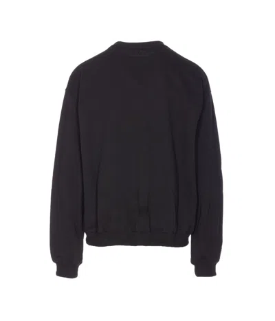 Ih Nom Uh Nit Crewneck Long Sleeve Number Print Sweatshirt In Black