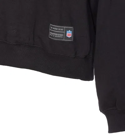 Ih Nom Uh Nit Crewneck Long Sleeve Number Print Sweatshirt In Black