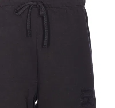 Ih Nom Uh Nit Comfortable Track Pants Elastic Waist In Black