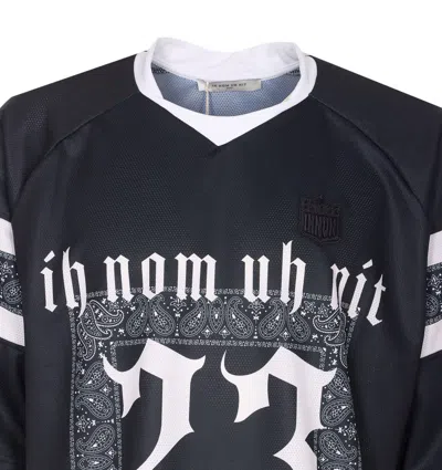 Ih Nom Uh Nit Oversized Graphic Print Crewneck T-shirt In Black