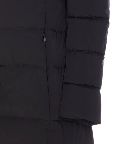 Moorer Padded Quilted Jacket Removable Hood In Black