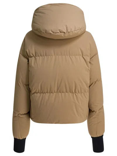 Moncler Ski Jacket With Hood And Pockets In Multi