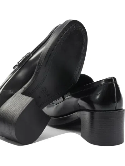 Chloé "dakota" 60mm Loafers In Black