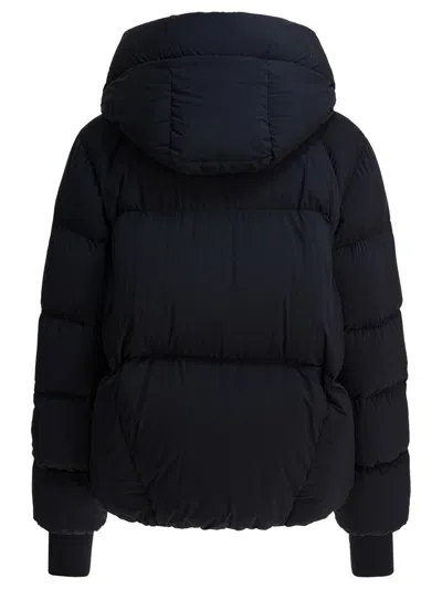Moncler Ski Jacket With Hood And Elastic Cuffs In Black