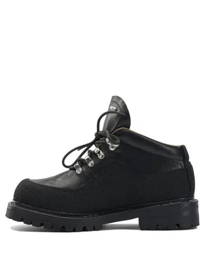 Our Legacy Ankle Boots With Round Toe And Lug Sole In Black