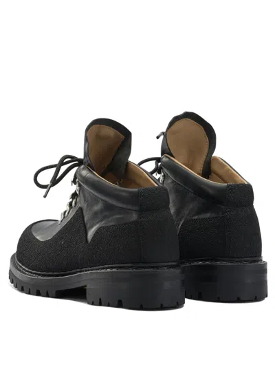 Our Legacy Ankle Boots With Round Toe And Lug Sole In Black