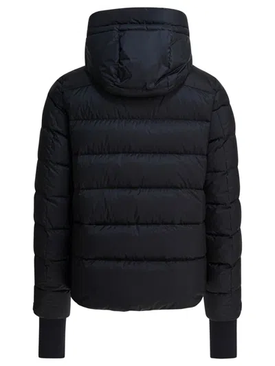 Moncler Hooded Quilted Ski Down Jacket In Black