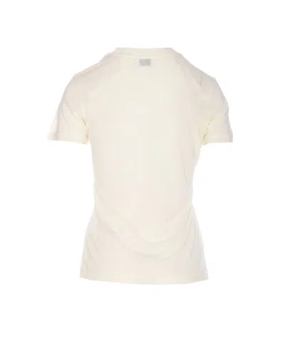 Filippa K Short Sleeve Crew Neck Lyocell Top In White