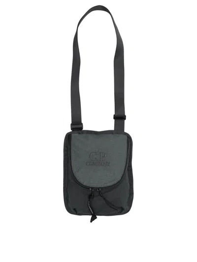 C.p. Company Plain Paper Touch Crossbody Bags Grey In Gray