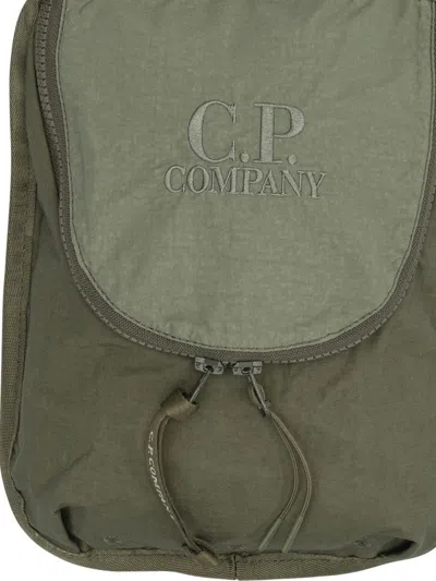 C.p. Company Plain Paper Touch Crossbody Bags Brown In Brown