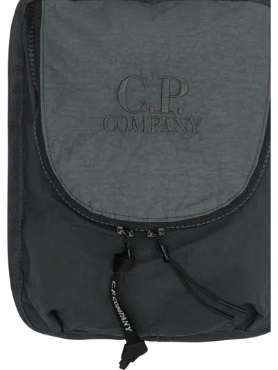 C.p. Company Plain Paper Touch Crossbody Bags Grey In Gray