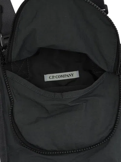C.p. Company Plain Paper Touch Crossbody Bags Grey In Gray