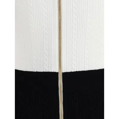 Balmain Two-tone "bodycon" Dress In Multi