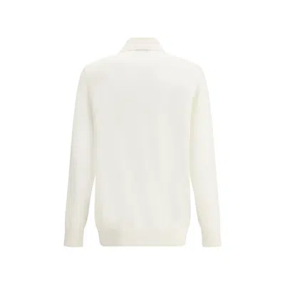 Brunello Cucinelli Wool And Cashmere Western Shirt In White